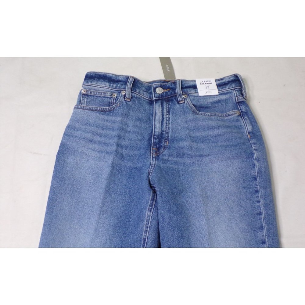 🆕 J CREW 11" High-Rise 90's Classic Straight Jeans Size 27 BF691 NWT - Picture 6 of 10